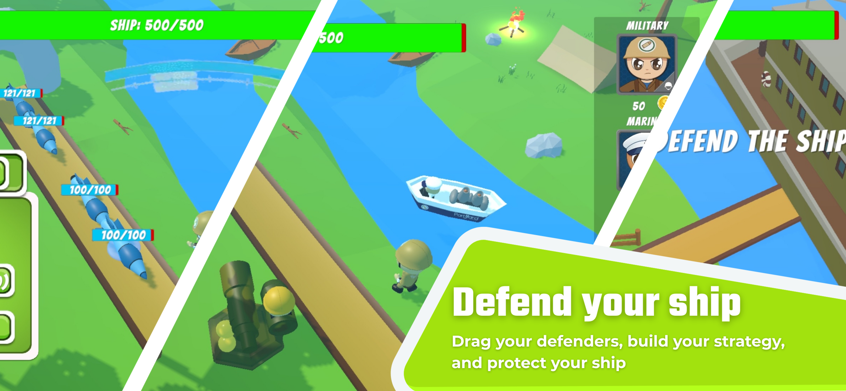 Yard Defense gameplay action