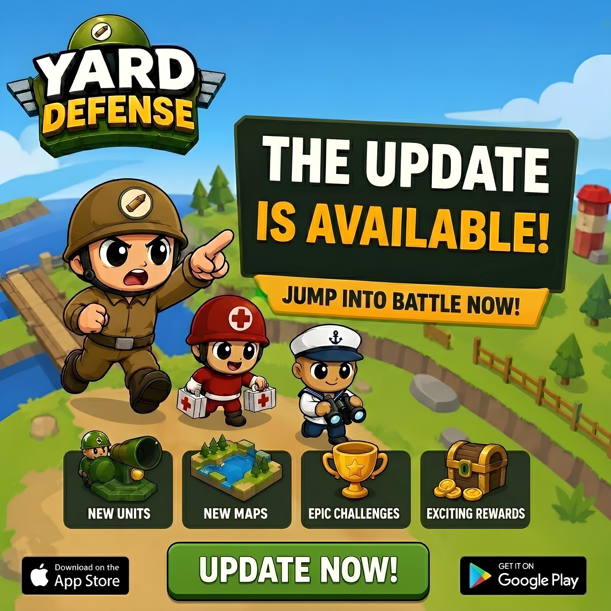 Yard Defense major update gameplay screenshot